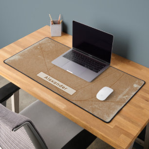 Aangepaste naam Moody Distressed Terracotta Kantoo Bureaumat