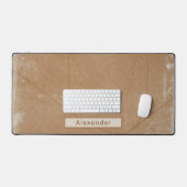 Aangepaste naam Moody Distressed Terracotta Kantoo Bureaumat (Keyboard & Muis)