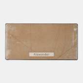 Aangepaste naam Moody Distressed Terracotta Kantoo Bureaumat (Voorkant)