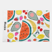Aangepaste naam Mooie fruit achtergrond Theedoek (Horizontaal)