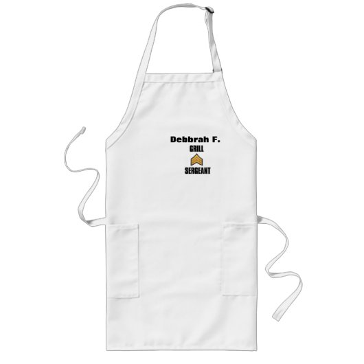 Aangepaste naam #mothersday Pocket Aprons Lang Schort (Voorkant)