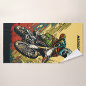 Aangepaste naam Motocross Badhanddoek (Badhanddoek)