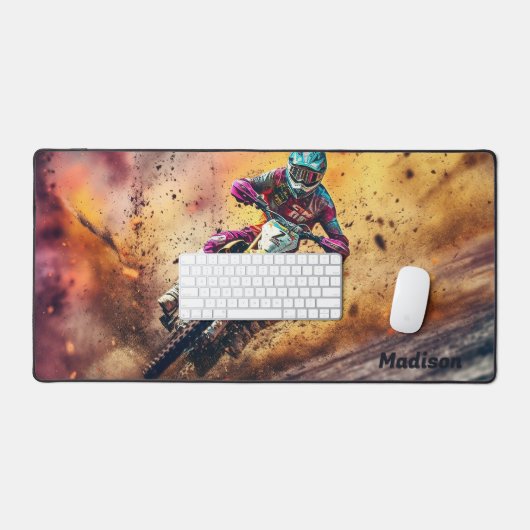 Aangepaste naam Motocross Bureaumat (Keyboard & Muis)