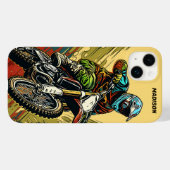 Aangepaste naam Motocross Case-Mate iPhone Case (Achterkant (horizontaal))