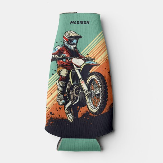 Aangepaste naam Motocross Flesjeskoeler (Voorkant)