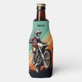Aangepaste naam Motocross Flesjeskoeler (Fles Voorkant)