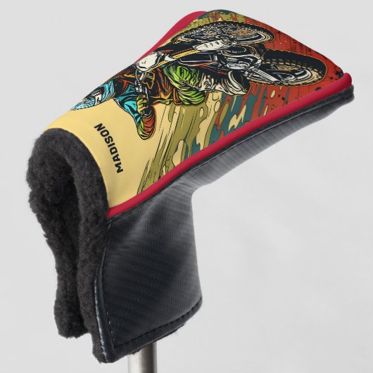 Aangepaste naam Motocross Golfheadcover (3/4 voorkant)