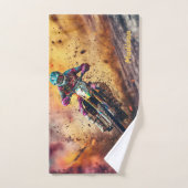 Aangepaste naam Motocross Handdoek (Handdoek)