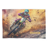 Aangepaste naam Motocross Kussensloop (Voorkant)