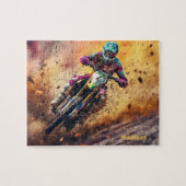 Aangepaste naam Motocross Legpuzzel (Horizontaal)