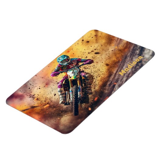 Aangepaste naam Motocross Magneet (Linkerzijde)