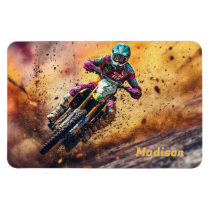 Aangepaste naam Motocross Magneet