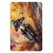 Aangepaste naam Motocross Magneet (Verticaal)