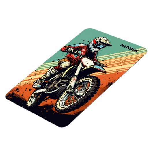 Aangepaste naam Motocross Magneet (Linkerzijde)