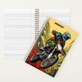 Aangepaste naam Motocross Notitieboek (Binnen)