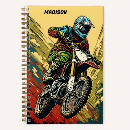 Aangepaste naam Motocross Notitieboek