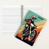 Aangepaste naam Motocross Notitieboek (Binnen)