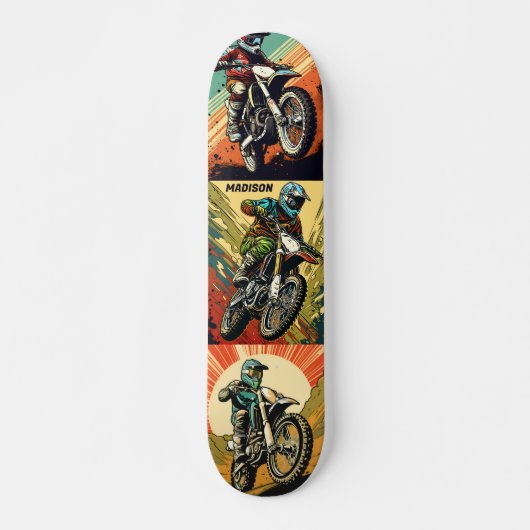 Aangepaste naam Motocross Persoonlijk Skateboard (Voorkant)