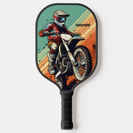 Aangepaste naam Motocross Pickleball Paddle (Voorkant)