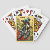 Aangepaste naam Motocross Pokerkaarten (Achterkant)