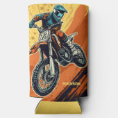 Aangepaste naam Motocross Seltzer Blikjeskoeler (Achterkant)