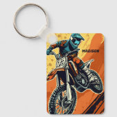 Aangepaste naam Motocross Sleutelhanger (Voorkant)