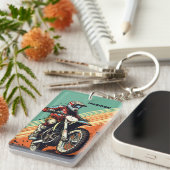Aangepaste naam Motocross Sleutelhanger (Voorkant Rechts)