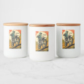 Aangepaste naam Motocross Voedselcontainer Etiket (Flessen)