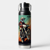 Aangepaste naam Motocross Waterfles (Voorkant)