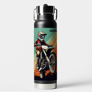 Aangepaste naam Motocross Waterfles