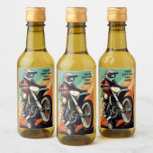 Aangepaste naam Motocross Wijn Etiket (Flessen)