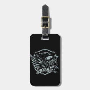 Aangepaste naam motorfiets bagagelabel