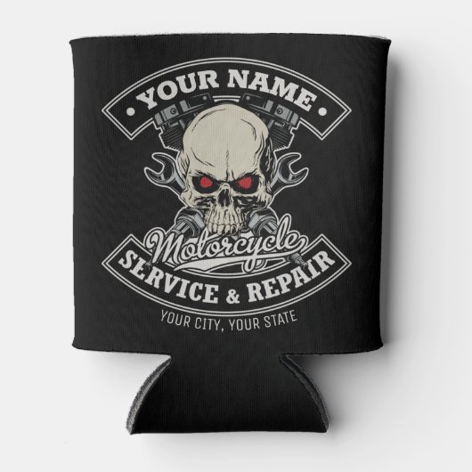 Aangepaste NAAM motorfiets Blikjeskoeler (Voorkant)