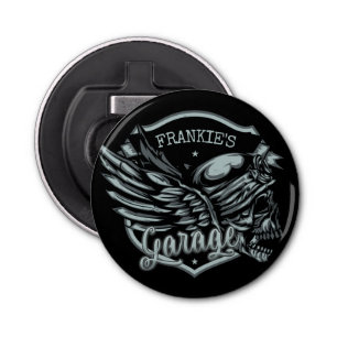 Aangepaste naam motorfiets button flesopener