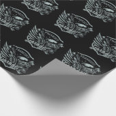 Aangepaste naam motorfiets cadeaupapier (Hoek)