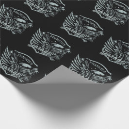 Aangepaste naam motorfiets cadeaupapier