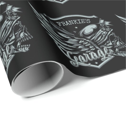 Aangepaste naam motorfiets cadeaupapier (Rol Hoek)