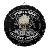 Aangepaste NAAM motorfiets Dartbord (Voorkant)