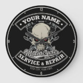 Aangepaste NAAM motorfiets Grote Klok (Voorkant)