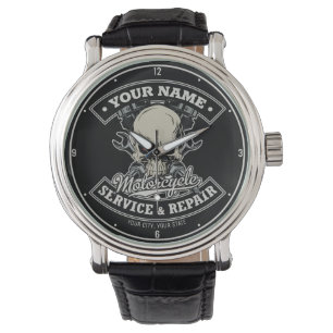 Aangepaste NAAM motorfiets Horloge