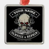 Aangepaste NAAM motorfiets Metalen Ornament (Voorkant)