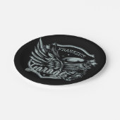 Aangepaste naam motorfiets papieren bordje (Gekanteld)