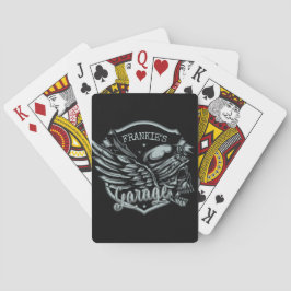 Aangepaste naam motorfiets pokerkaarten