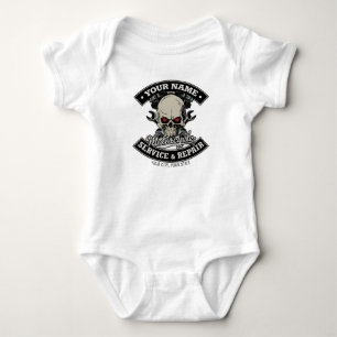 Aangepaste NAAM motorfiets Romper