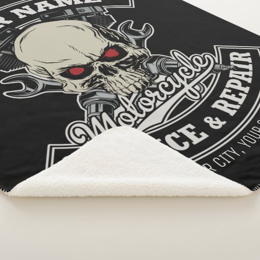 Aangepaste NAAM motorfiets Sherpa Deken (3/4)