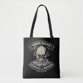 Aangepaste NAAM motorfiets Tote Bag (Voorkant)