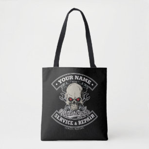 Aangepaste NAAM motorfiets Tote Bag