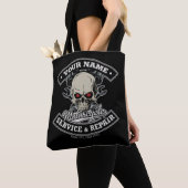 Aangepaste NAAM motorfiets Tote Bag (Dichtbij)