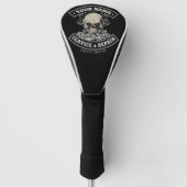 Aangepaste NAAM Motorfietser Monteur Schedel Motor Golfheadcover (Voorkant)