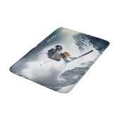 Aangepaste naam Mountain Skier Badmat (Gekanteld)